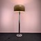 Italian Space Age Floor Lamp with Mocha Brown Acrylic Shade and Tulip-Foot, 1970s 2