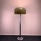 Italian Space Age Floor Lamp with Mocha Brown Acrylic Shade and Tulip-Foot, 1970s 3