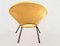 Round Italian Beige Velvet Side Chair, 1959, Image 3