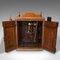 Antique English Walnut Sewing Machine Cabinet or Machinist Console, 1920s, Image 9