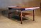 Vintage Scandinavian Coffee Table with Reversible Top in Laminated Teak and White Textured Formica, Immagine 6