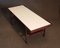 Vintage Scandinavian Coffee Table with Reversible Top in Laminated Teak and White Textured Formica, Image 2