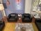 Leather Living Room Set by Valeria Borsani & Alfredo Bonetti for Tecno, 1966, Set of 4 3