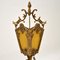 Antique French Gilt Metal and Glass Cherub Table Lamp, Image 4