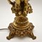 Antique French Gilt Metal and Glass Cherub Table Lamp, Image 7