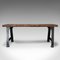 Antique Victorian English Foundry Table in Pine & Iron, Image 2