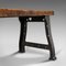 Antique Victorian English Foundry Table in Pine & Iron 12