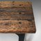 Antique Victorian English Foundry Table in Pine & Iron 10