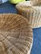 Italian Rattan and Wood Poufs, 1970s, Set of 2 9