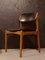 Danish Teak Model 49 Chair in Black Vinyl by Erik Buch, Immagine 2