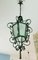 Art Nouveau Lantern or Pendant Lamp in Wrought Iron, France, 1900s 16