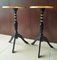 French Side Tables in Leather and Gold Leaf, Set of 2, Imagen 3