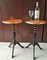 French Side Tables in Leather and Gold Leaf, Set of 2, Imagen 8