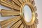 Espejo en forma de sol francés de madera dorada, años 50, Immagine 6
