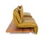 Green & Yellow Leather & Wood Free Motion Sofa from Koinor 11