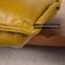 Green & Yellow Leather & Wood Free Motion Sofa from Koinor, Image 5