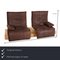 Brown Leather Epos 3 Sofa from Koinor 2