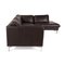 Dark Brown Leather Sofa from Furninova 7