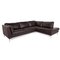 Dark Brown Leather Sofa from Furninova 1