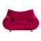 Pink Fabric & Glass Sofa & Coffee Table from Bretz, Set of 2, Image 9