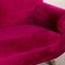 Pink Fabric & Glass Sofa & Coffee Table from Bretz, Set of 2, Imagen 4