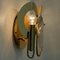 Brass and Glass Wall Sconces from Gaetano Sciolari, 1970s, Set of 2, Image 3