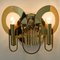 Brass and Glass Wall Sconces from Gaetano Sciolari, 1970s, Set of 2 14