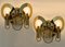 Brass and Glass Wall Sconces from Gaetano Sciolari, 1970s, Set of 2 9