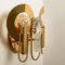 Brass and Glass Wall Sconces from Gaetano Sciolari, 1970s, Set of 2 17
