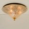 Italian Gold Brown Murano Glass Ceiling Lamp by Barovier & Toso 11