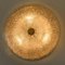 Italian Gold Brown Murano Glass Ceiling Lamp by Barovier & Toso 9