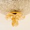 Italian Gold Brown Murano Glass Ceiling Lamp by Barovier & Toso, Immagine 2