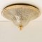 Italian Gold Brown Murano Glass Ceiling Lamp by Barovier & Toso 5