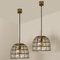 Iron and Bubble Glass Chandeliers by Limburg for Cor 8