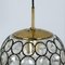 Iron and Bubble Glass Chandeliers by Limburg for Cor 5