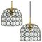 Iron and Bubble Glass Chandeliers by Limburg for Cor 2