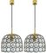 Iron and Bubble Glass Chandeliers by Limburg for Cor, Image 3