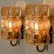 Amber Glass Wall Lights by Helena Tynell for Glashütte, 1960, Set of 2, Image 5