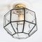 Iron and Clear Glass Ceiling Lamp by Limburg, 1970 16