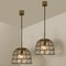Iron and Bubble Glass Chandelier from Cor 11