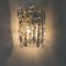 Brass & Ice Glass Wall Sconce by J.T. Kalmar for Cor 6