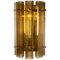 Extra Large Murano Glass and Brass Wall Sconces, Set of 2 2