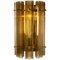 Extra Large Murano Glass and Brass Wall Sconces, Set of 2, Immagine 2