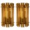 Extra Large Murano Glass and Brass Wall Sconces, Set of 2, Immagine 1