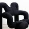 Black Armchairs by Terje Ekstrom, Norway, 1980s, Set of 2, Image 7