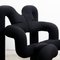 Black Armchairs by Terje Ekstrom, Norway, 1980s, Set of 2, Image 11