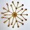 Large Sputnik Brass Chandelier by Angelo Brotto for Esperia Italia, Image 3