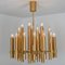 Large Sputnik Brass Chandelier by Angelo Brotto for Esperia Italia, Image 6