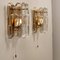 Palazzo Light Fixtures in Gilt Brass and Glass by J. T. Kalmar, 1970s, Set of 5 7