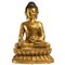 Large Seated Buddha on Stylized Lotus Base, Image 1